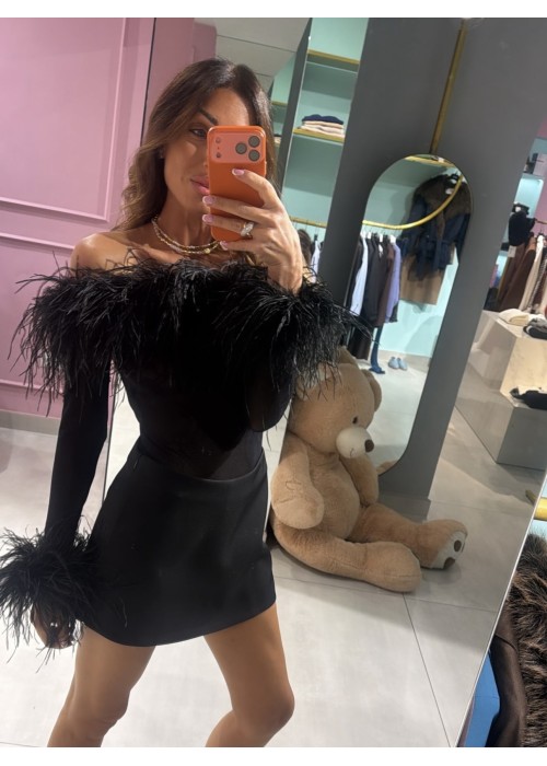 Body con piume