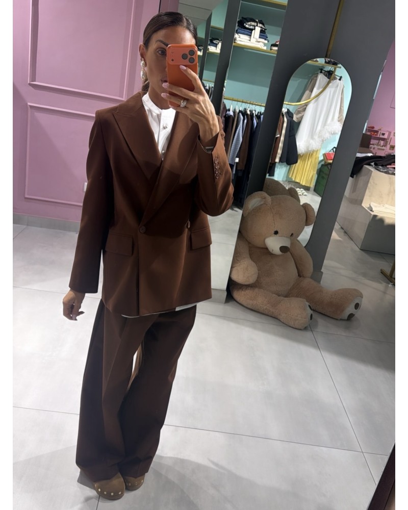 Giacca doppiopetto ruggine