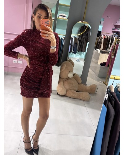 Abito velluto con paillettes