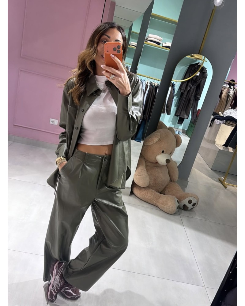 Pantalone ecopelle