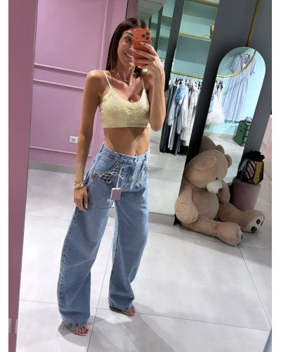 Jeans Adela con applicazioni
