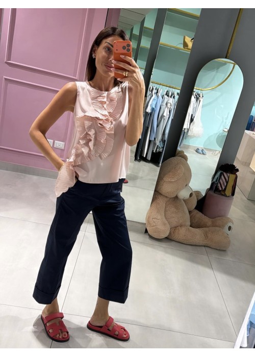 Blusa con rouches