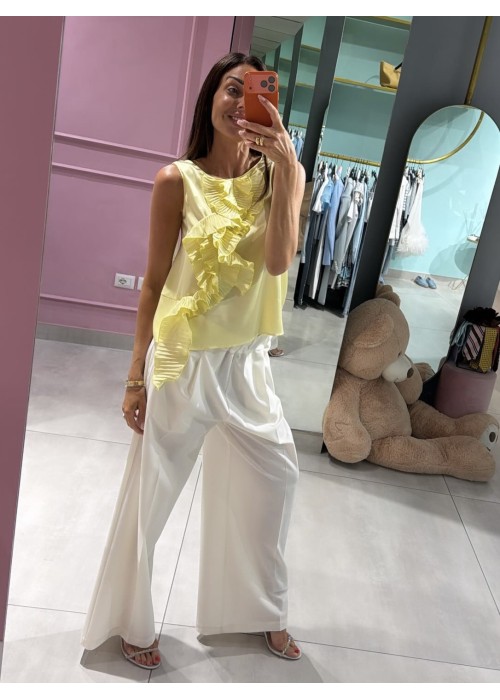 Blusa con rouches