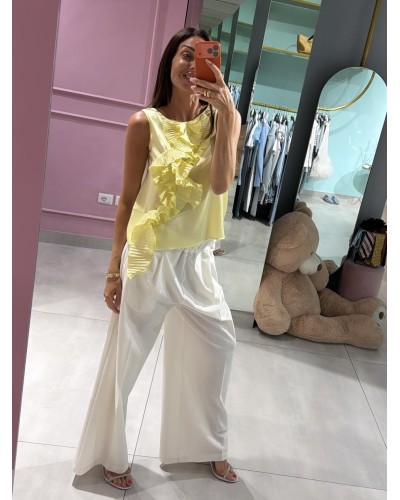 Blusa con rouches