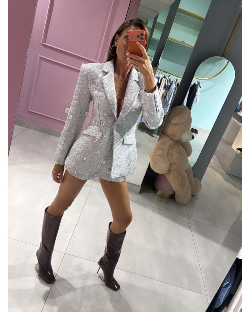 Blazer sfiancato con applicazioni