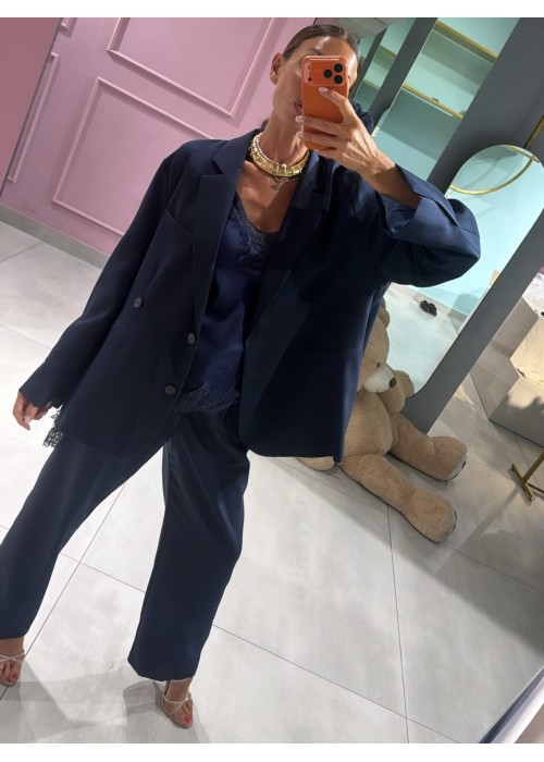 Pantalone wide leg con pinces