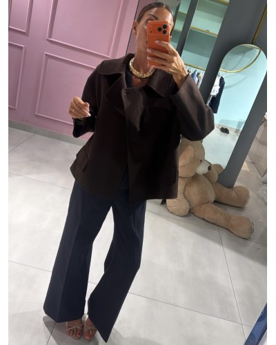 Cappotto corto sfoderato