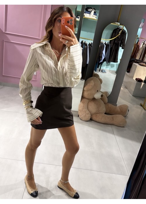 Camicia con spalline gessata